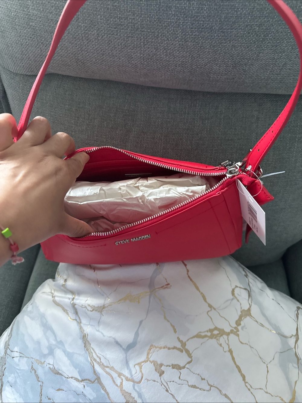 Steve Madden Coral-Pink Shoulder Bag